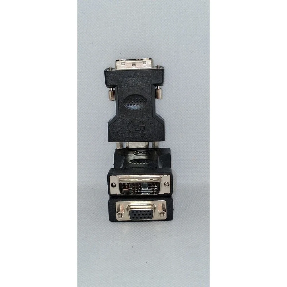 Computer Cable Adapter: DVI-A Female/HD-15 VGA Male, Black, 3 Connections